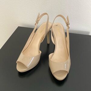 Nine West Platform Sling-Back Heels